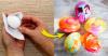 Original ways of coloring eggs.