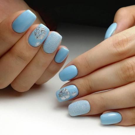 Blue color and design "Snowflake"