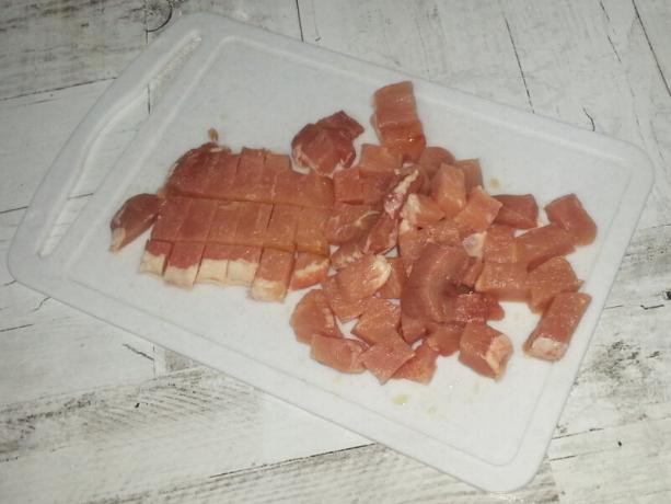Finely sliced ​​meat