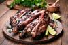Recipe ribs in the oven, which can not be distinguished from the grill