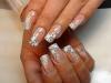 Beautiful manicure for the bride - makes the image perfect