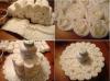 What to give as a gift: do-it-yourself "cake" from diapers