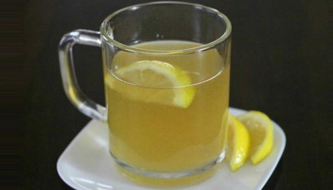 Warm water with lemon - warm water with lemon