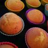 Cupcakes with raspberries on kefir: recipe step by step