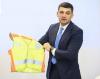In Ukraine, the students will give out reflective vests