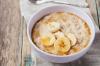 What to cook for breakfast for a child: corn porridge with banana topping (recipe)