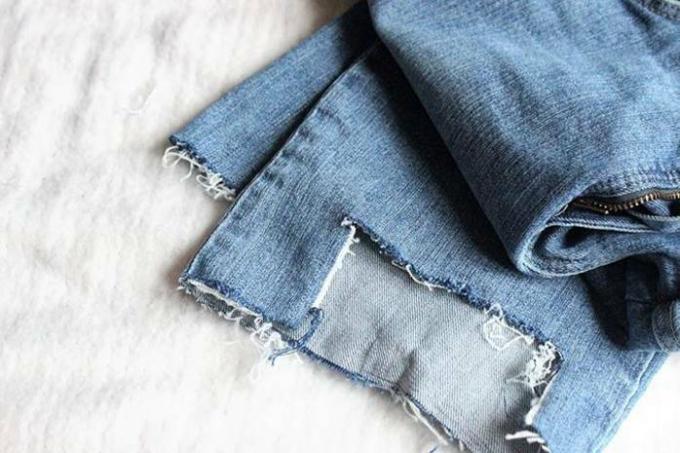 Turning old jeans into new ones: step by step instructions