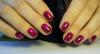 Stained manicure - nail design ideas