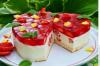 Strawberry yogurt cake without baking: recipe step by step