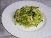 Fresh coleslaw and cucumber with lemon dressing
