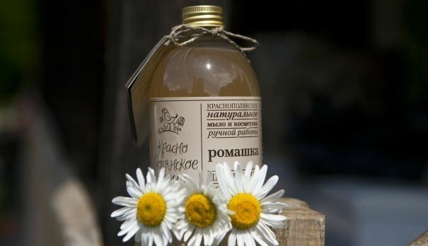 A decoction of chamomile - chamomile broth