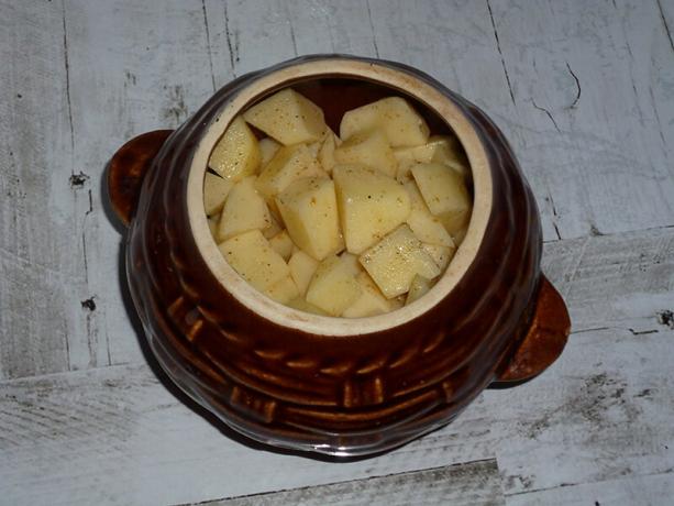 Potatoes in pots